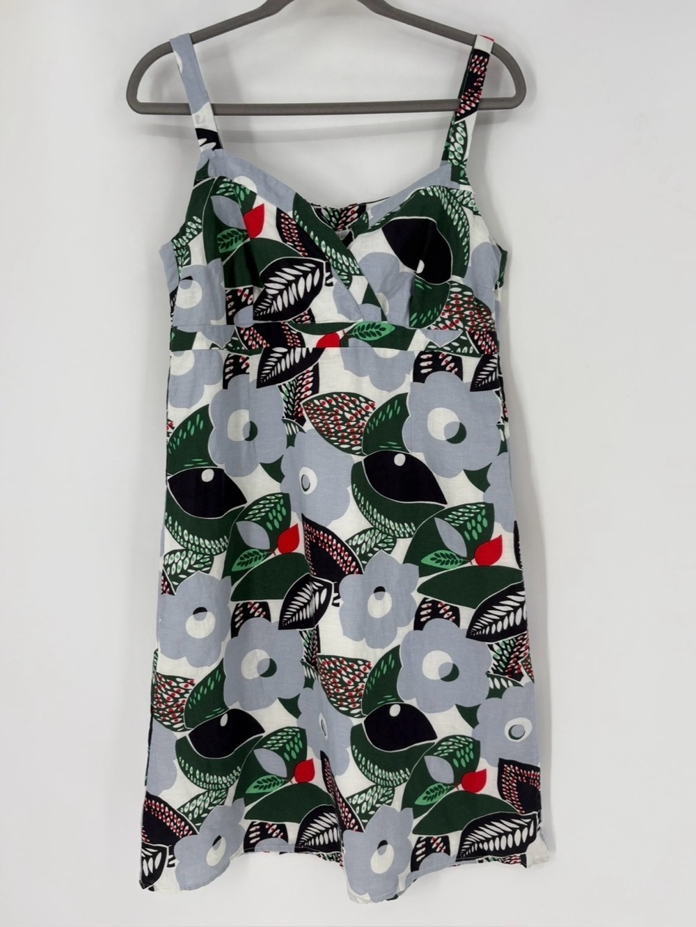 Boden Linen Blend Floral Dress Size 4